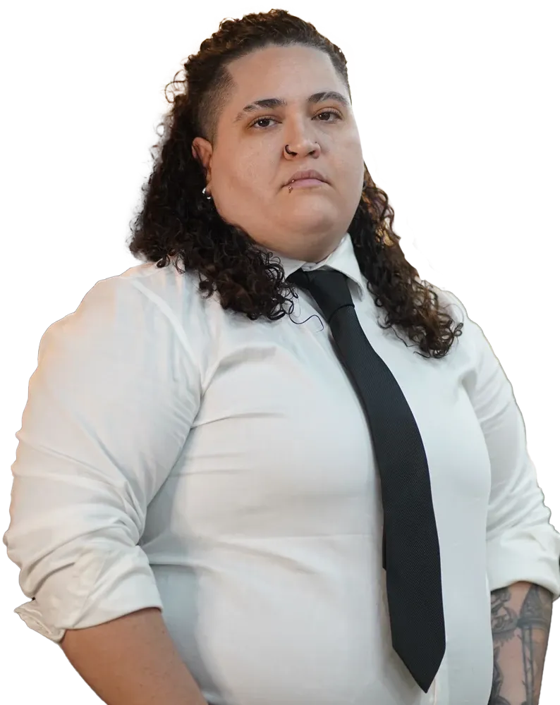 Krystal Rodríguez, barber
