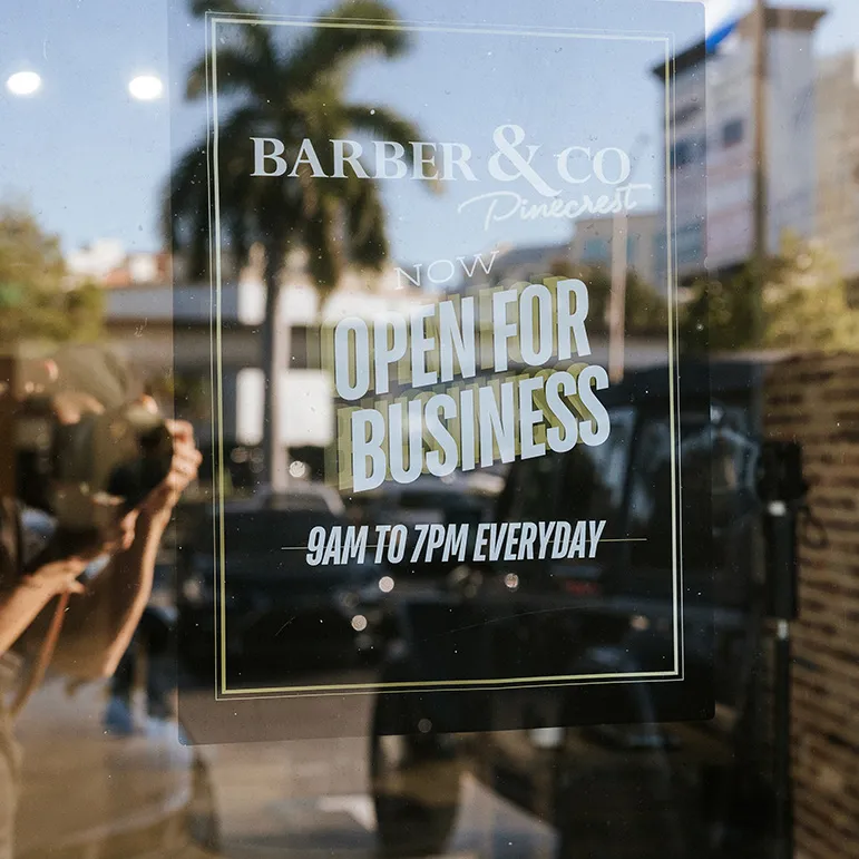 Interior of Barber & Co Pinecrest