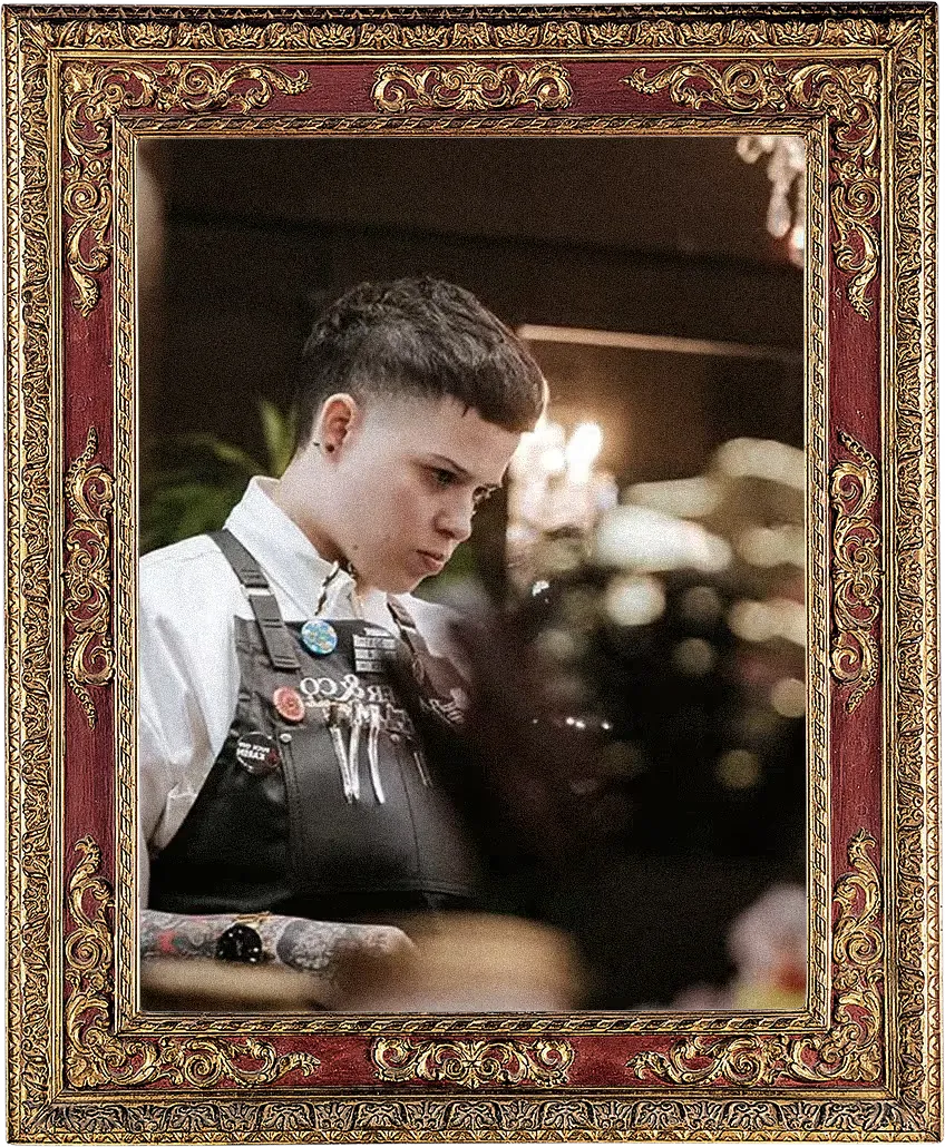 Nicole Nunez, founder of Barber & Co, in the shop
