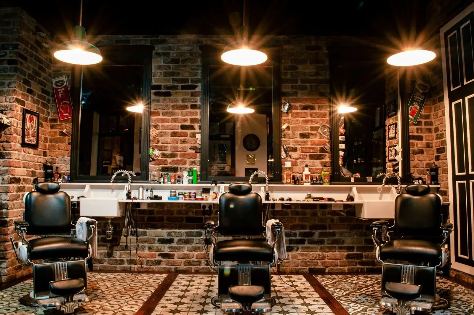 Image of a barbershop interior