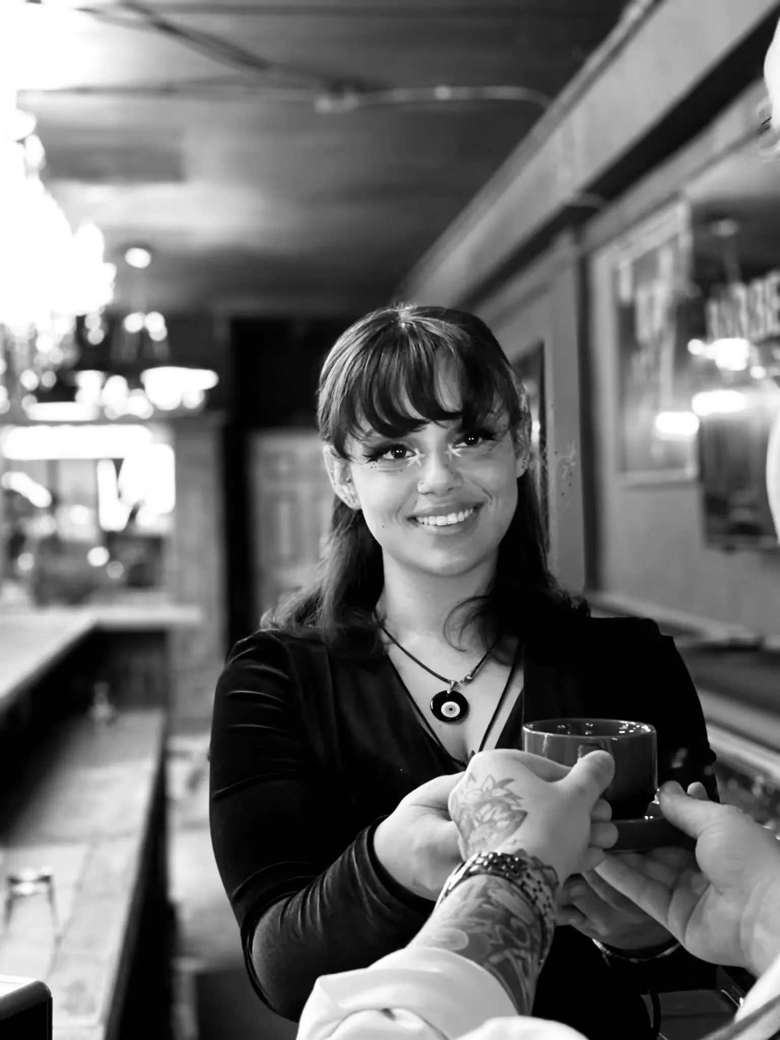 Closeup showing a friendly staff member at Barber & Co Miami